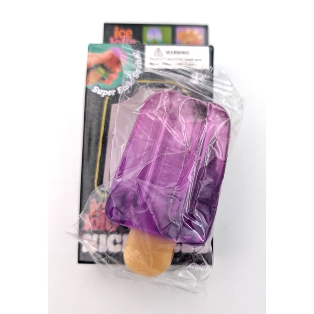 Ice Cream Lolly Nice-Sicle Squeezable Stress Reliever Sensory Toy ADHD Purple